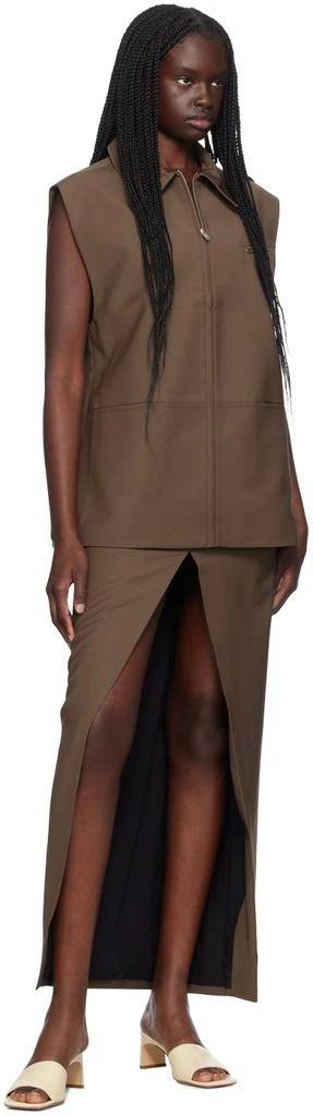 Aya Muse Brown Castor Vest 4