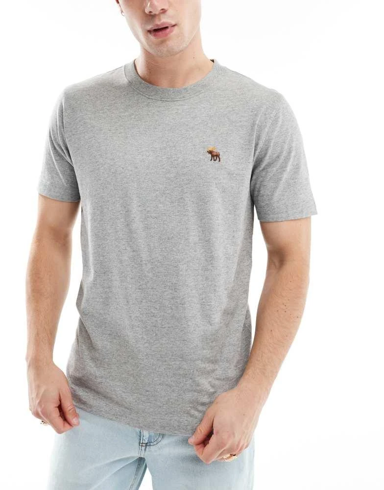 Abercrombie & Fitch Abercrombie & Fitch 5 pack icon logo t-shirt in black/navy/grey/cream/white 2