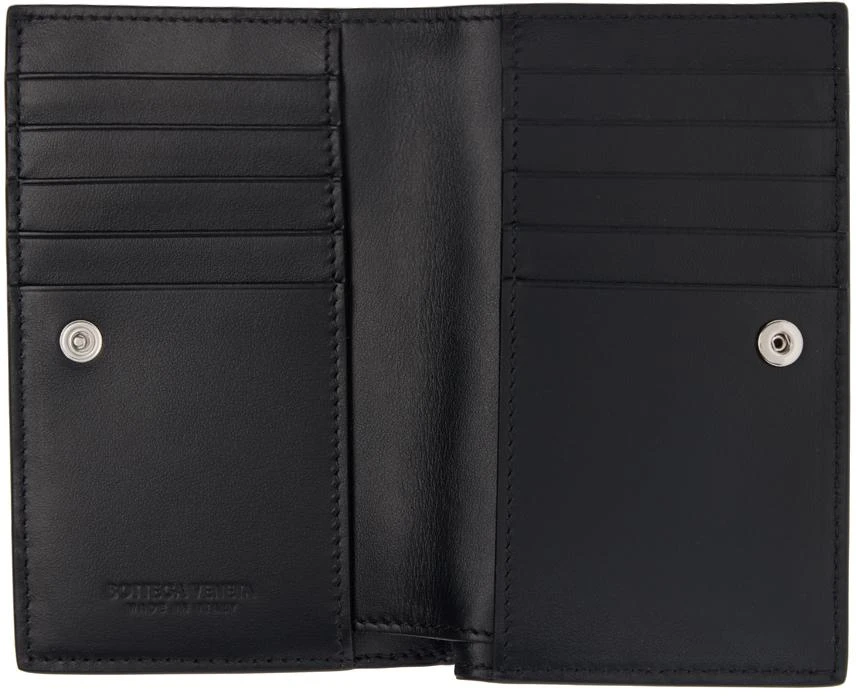 Bottega Veneta Black Intrecciato Medium Bi-Fold Wallet 3