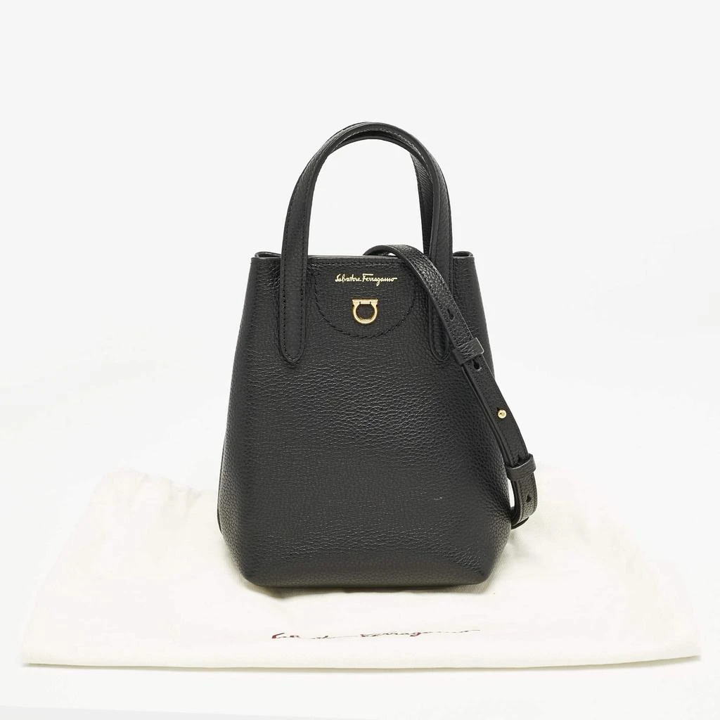 Salvatore Ferragamo Salvatore Ferragamo Black Leather Mini Travel Tote 9