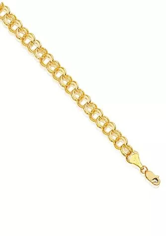 Belk 
Co. 14k Yellow Gold Charm Link Bracelet
