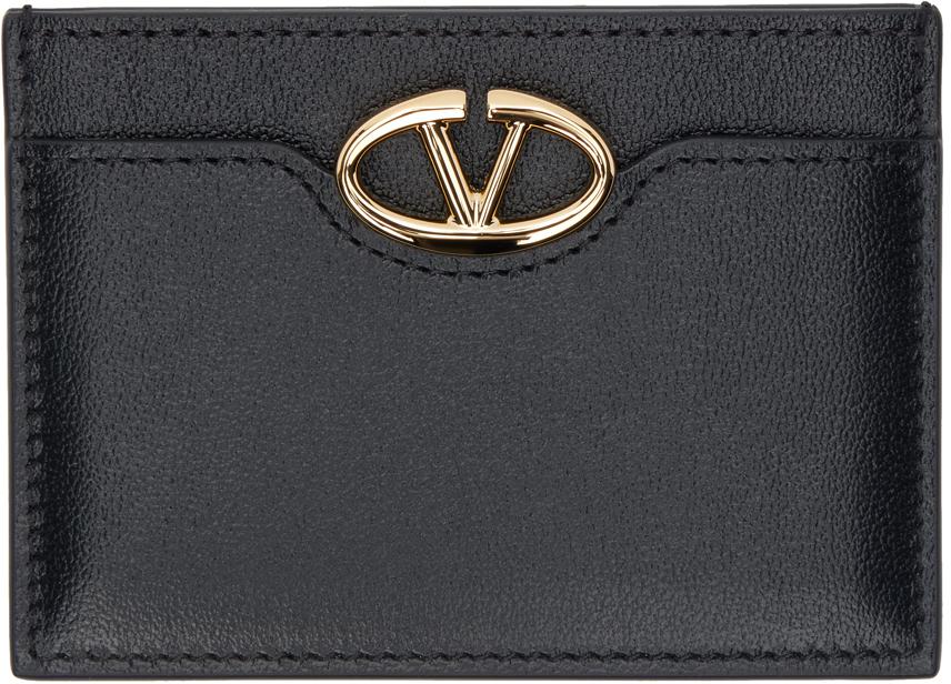 Valentino Black 'The Bold Edition' VLogo Card Holder - Bags
