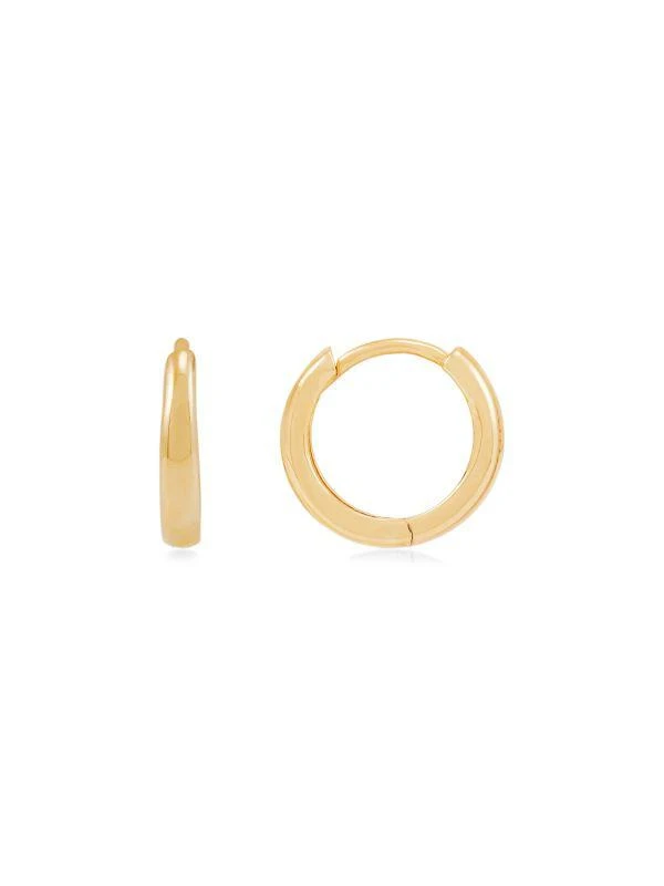 Saks Fifth Avenue 14K Yellow Gold Huggie Earrings 1