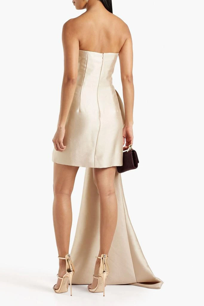REEM ACRA Draped mikado mini dress 3