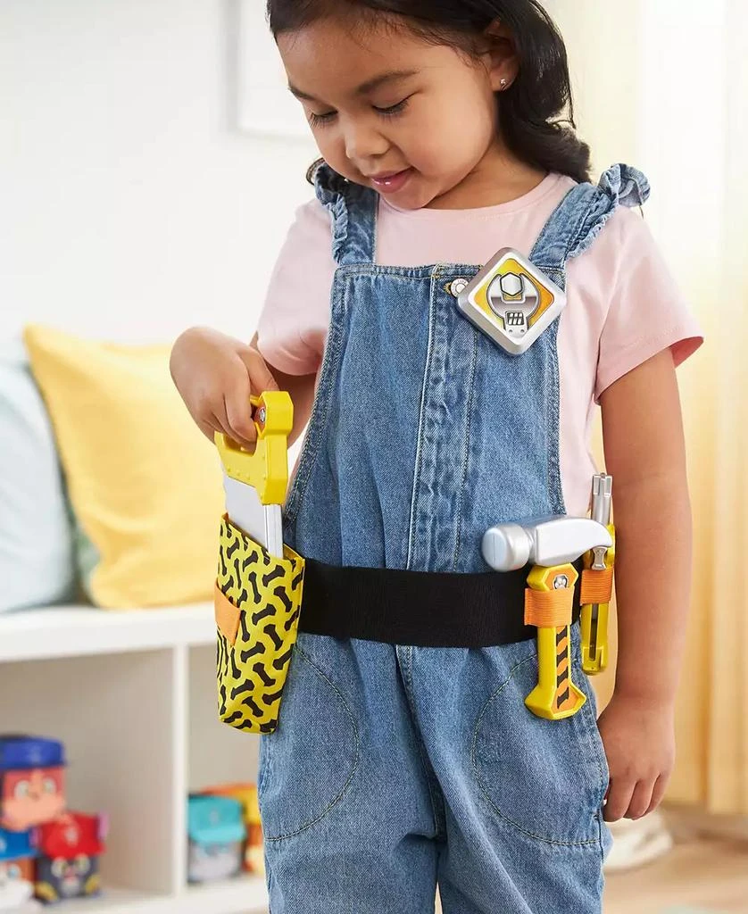 Rubble & Crew Rubble's Construction Tool Belt, with 6 Piece Kids Tool Set 3