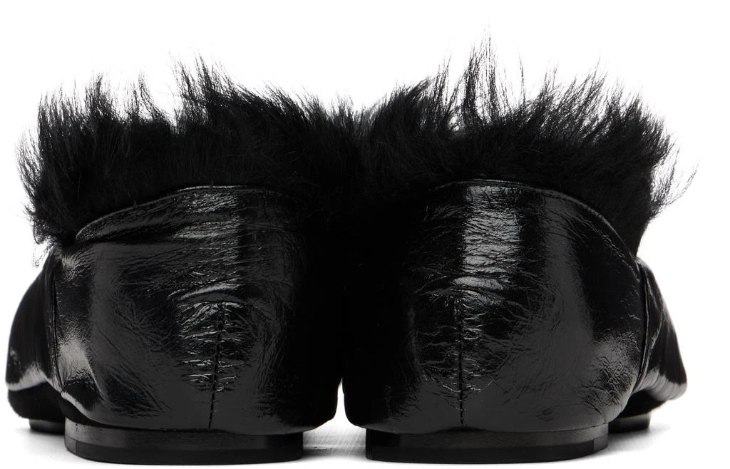Jil Sander Black Deerskin Slippers 2