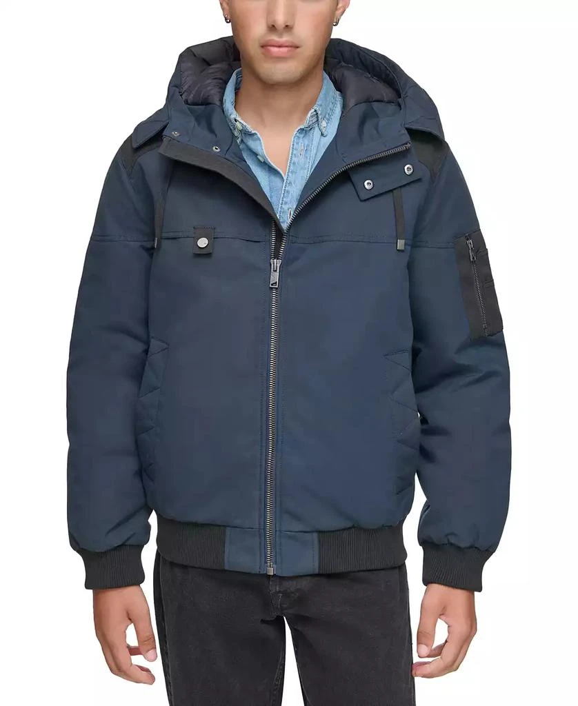 Marc New York by Andrew Marc Men's Wolmar Hooded Bomber Jacket