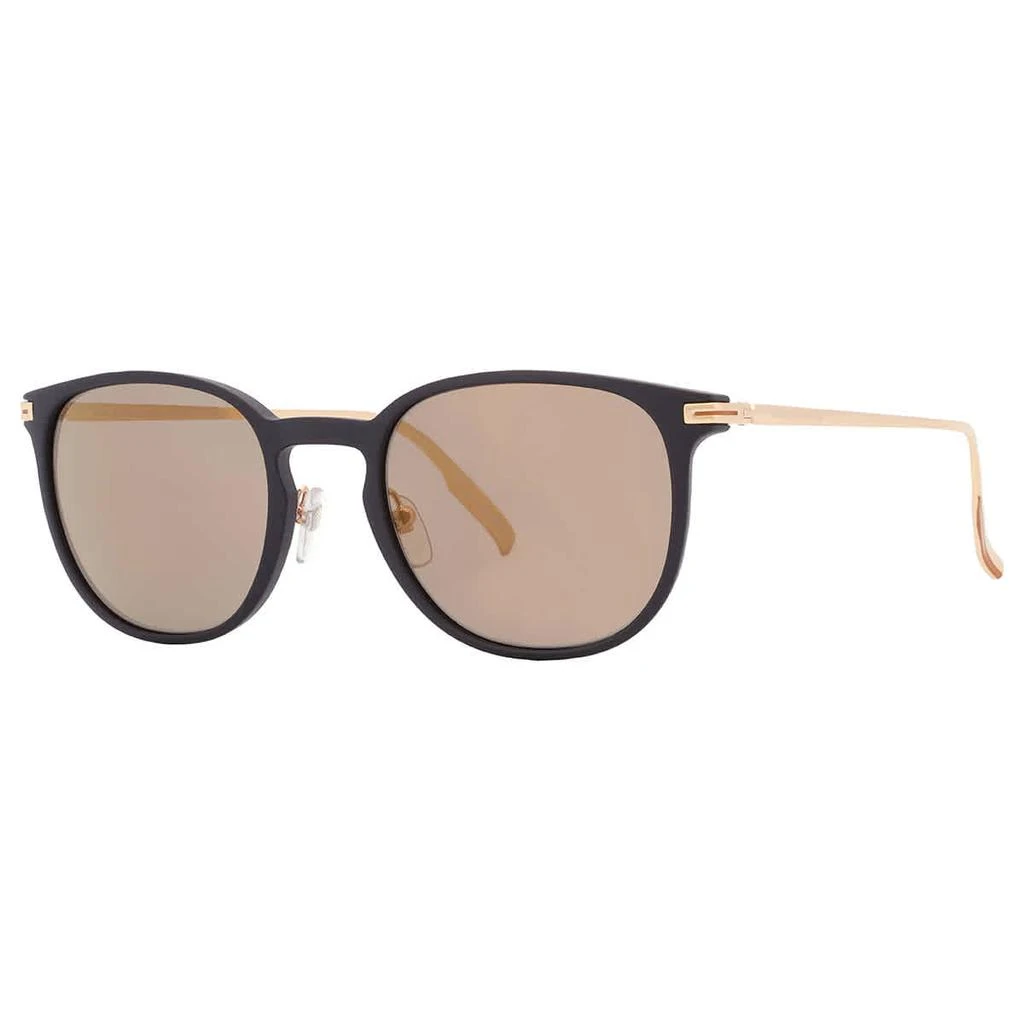 Ermenegildo Zegna Ermenegildo Zegna Brown Mirror Square Men's Sunglasses EZ0136 02G 54 3