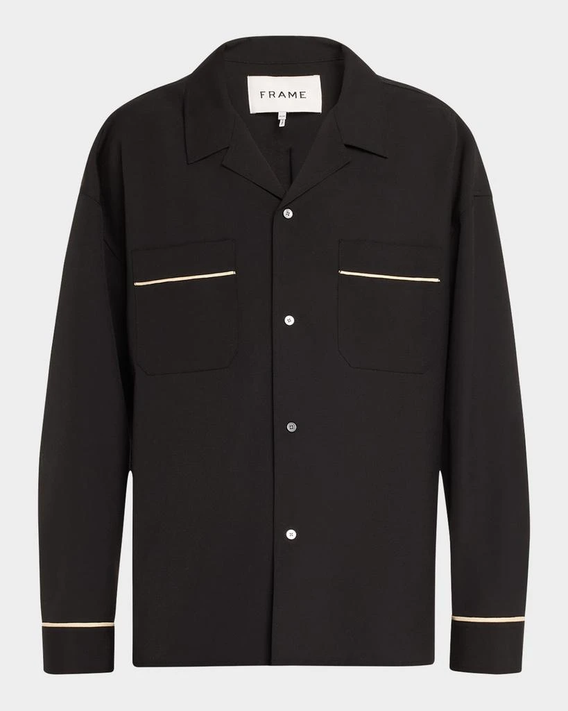 FRAME Men's Piped Pajama Shirt 1