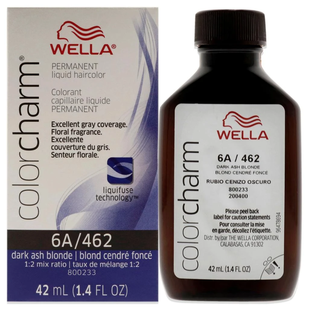 Wella Color Charm Permanent Liquid Haircolor - 462 6A Dark Ash Blonde by  for Unisex - 1.4 oz Hair Color 1
