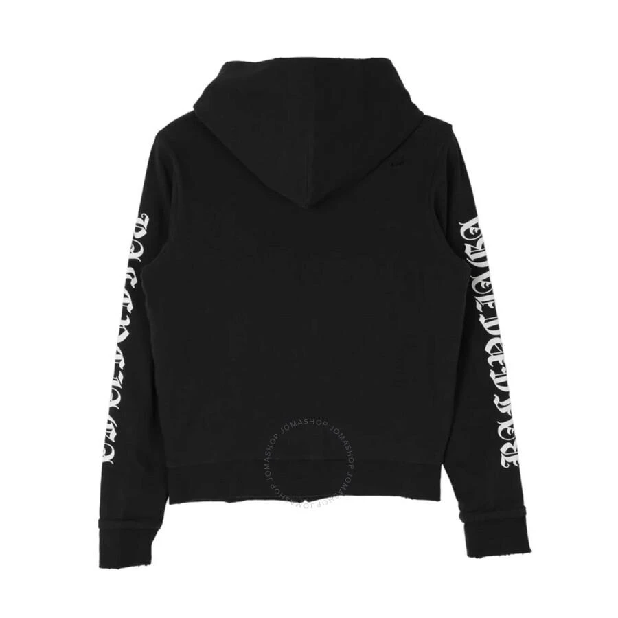 Balenciaga Distressed Logo Print Slim Fit Hoodie 2
