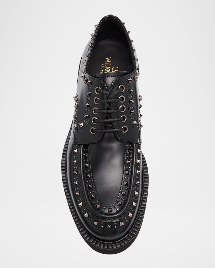 Valentino Men's Gentleglam Calfskin Derby Shoes - Dress