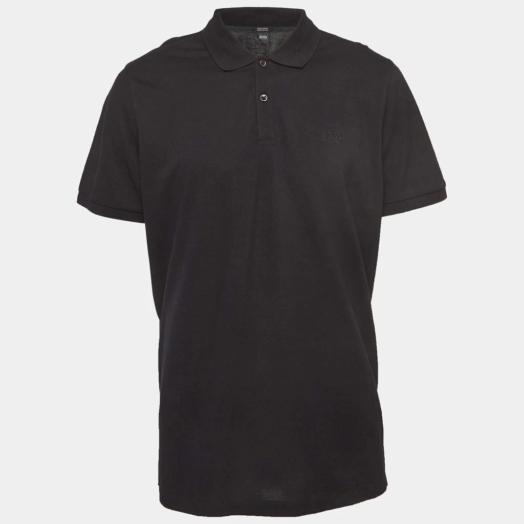 Boss By Hugo Boss Boss By Hugo Boss Black Pima Cotton Polo T-Shirt XXL 1