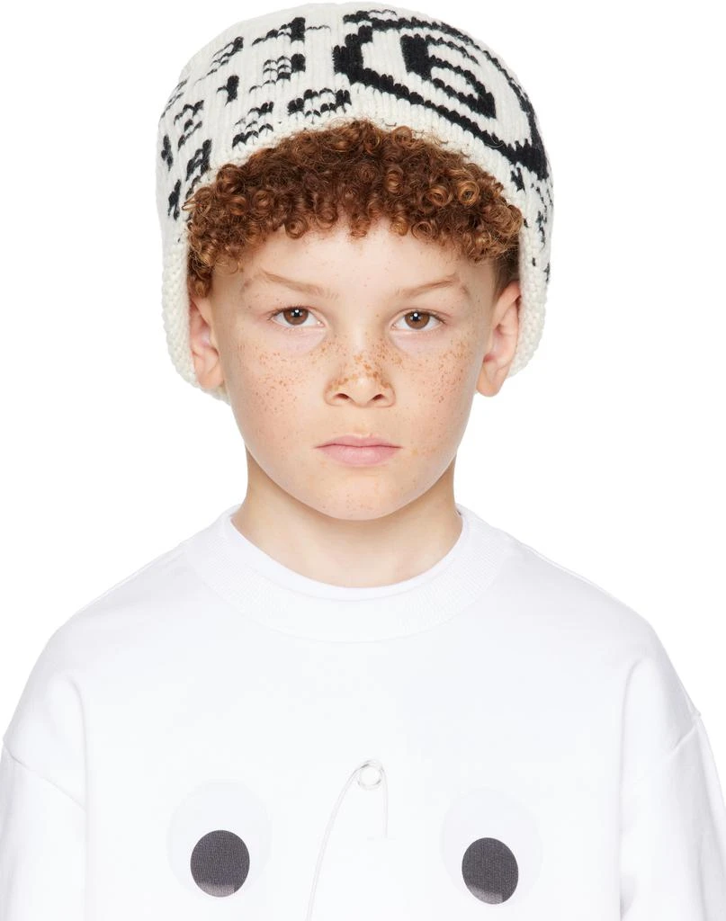 MM6 Kids Off-White Logo Beanie