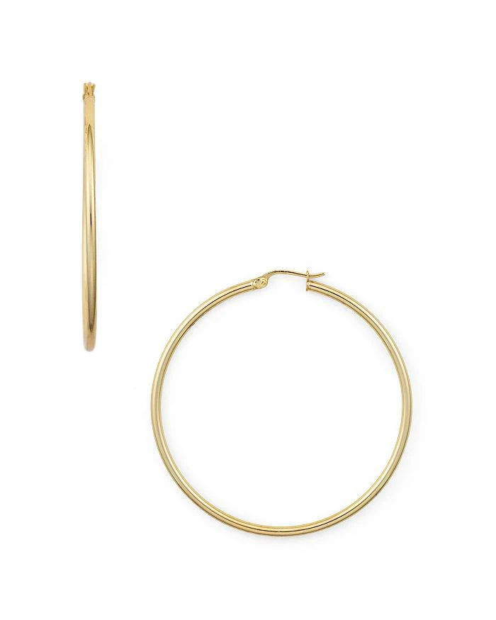 AQUA Medium Hoop Earrings in 18K Gold-Plated Sterling Silver or Sterling Silver - Exclusive 1