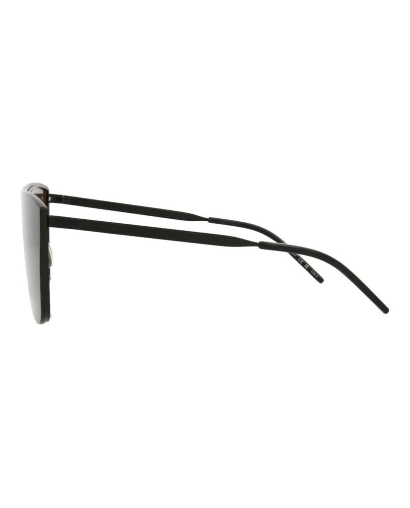 Saint Laurent Shield-Frame Metal Sunglasses 3