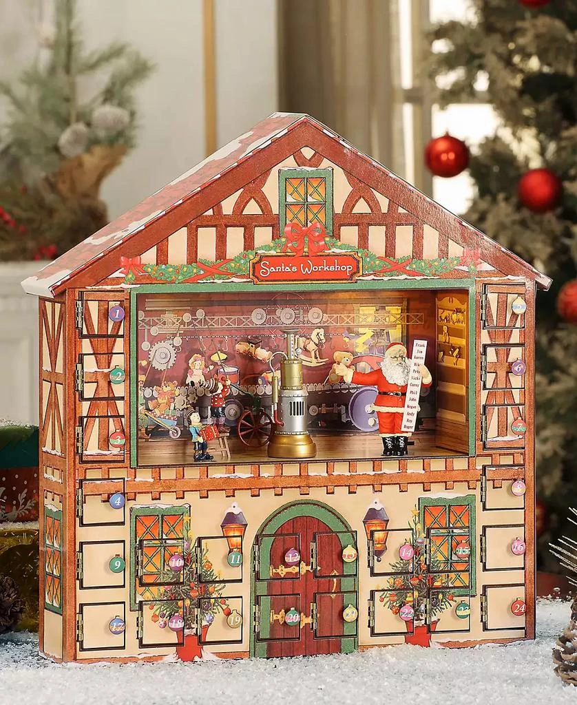 Mr. Christmas 16" Animated Musical Santa's Workshop Advent Calendar 2