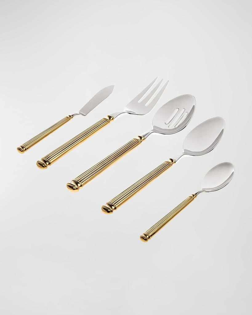 Ricci Silversmith Colonnade Gold 45-Piece Flatware Set 2