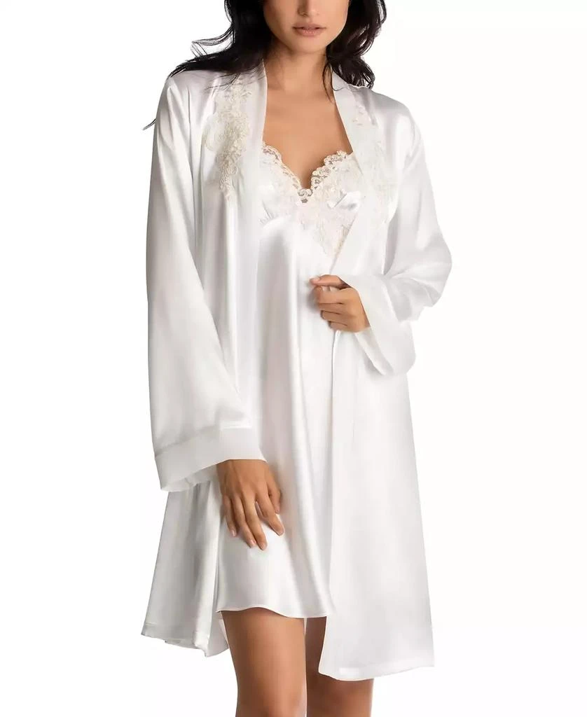 Linea Donatella Sonya Embellished Satin Bridal Wrap Robe 3