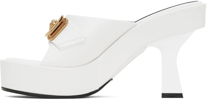 Versace White Medusa Biggie Mules 3