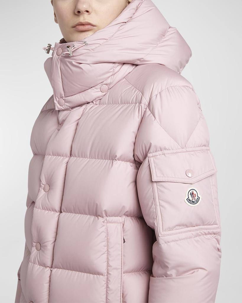 Moncler Matte Puffer Moncler Men, Marceau Long Down Jacket, Blue