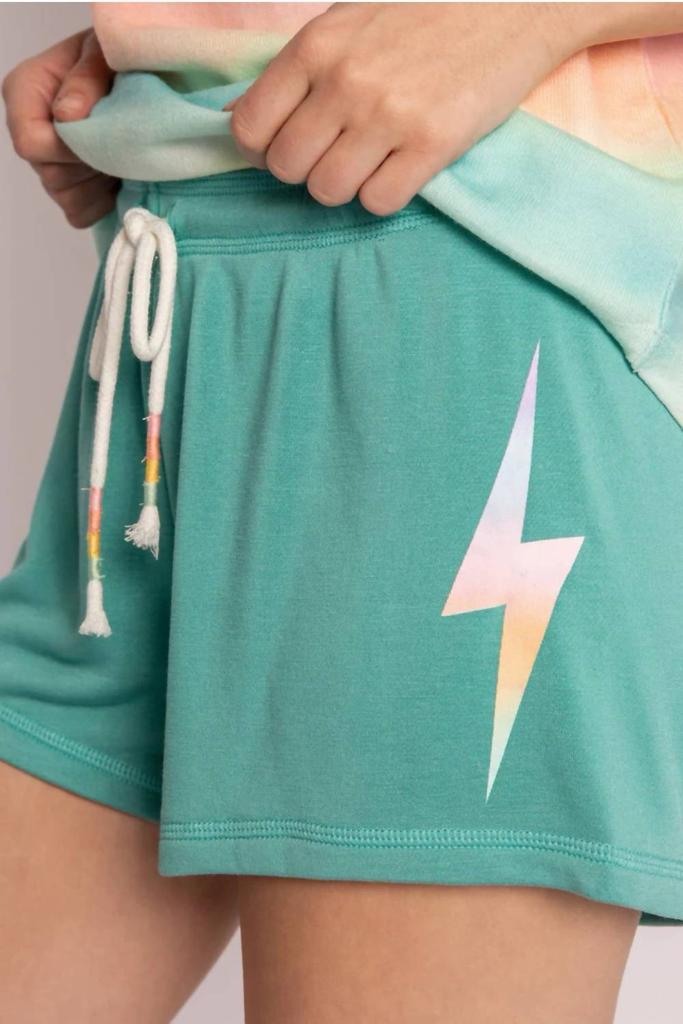 PJ Salvage Gradient Vibes Sleep Short In Sea Green