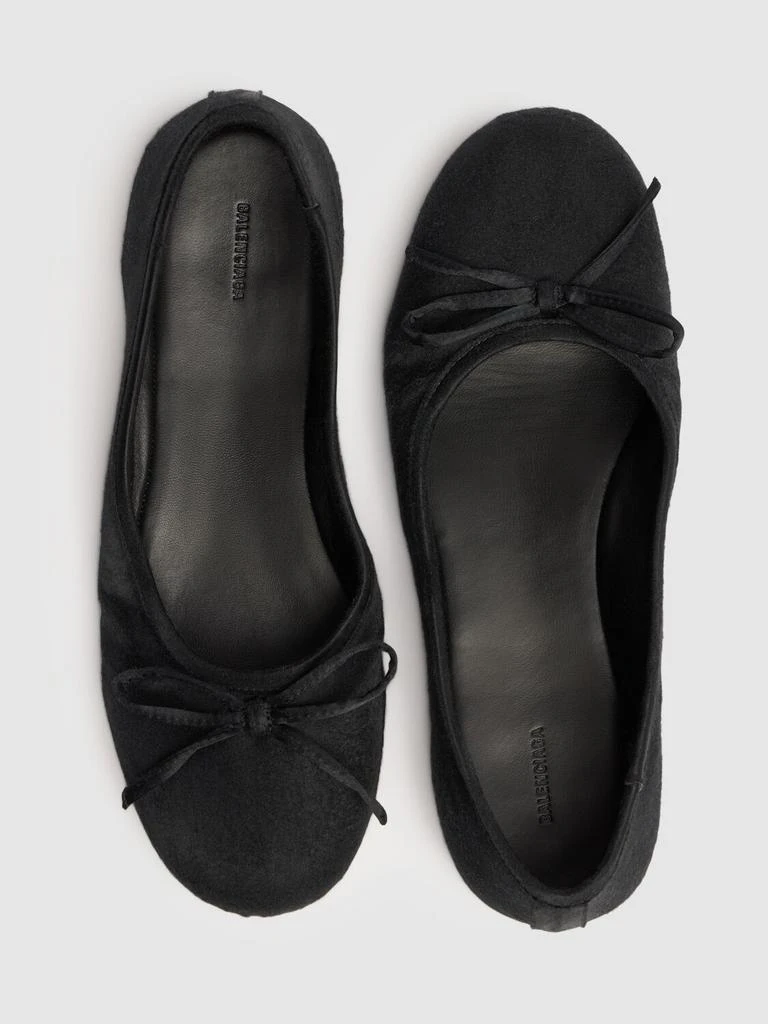 BALENCIAGA Leopold Satin Ballerina Flats 2