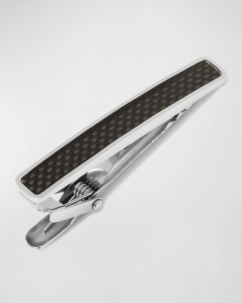 Cufflinks Inc. Men's Black Carbon Fiber Stainless Steel Tie Clip 1