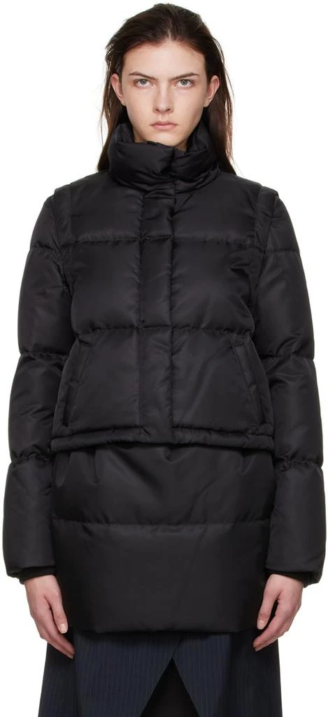 MAISON MARGIELA Black Nylon Down Jacket 1