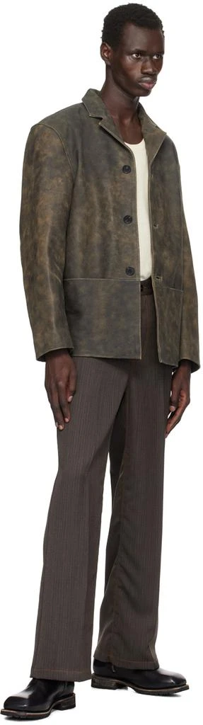 CMMN SWDN Brown Donny Leather Jacket 4