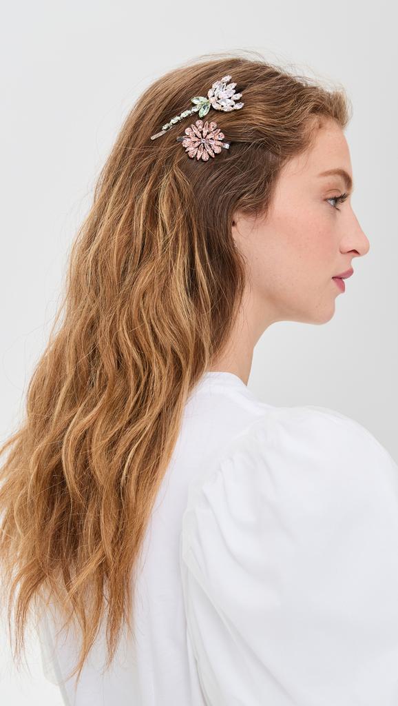 【Simone Rocha 】クリスタルブロッサムヘアクリップ 花 ピンク Simone Rocha 】クリスタルブロッサムヘアクリップ 花 ピンク