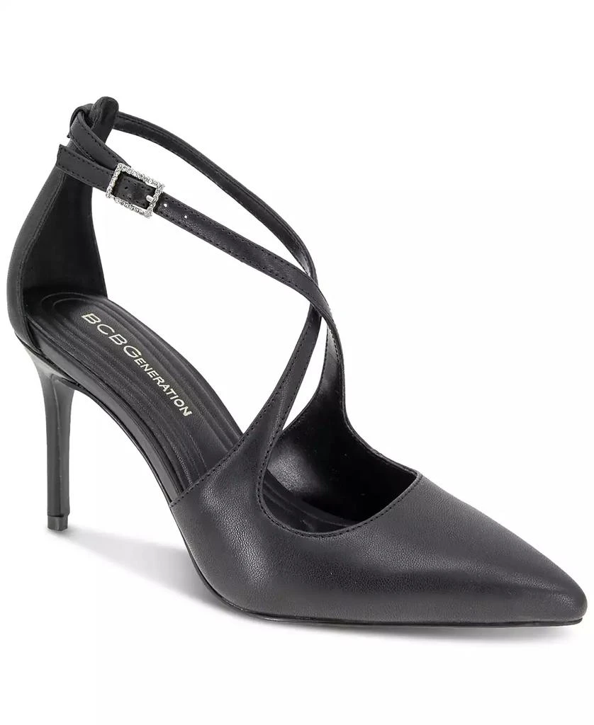 BCBG Women's Bromi Criss-Cross Strappy Pumps 1