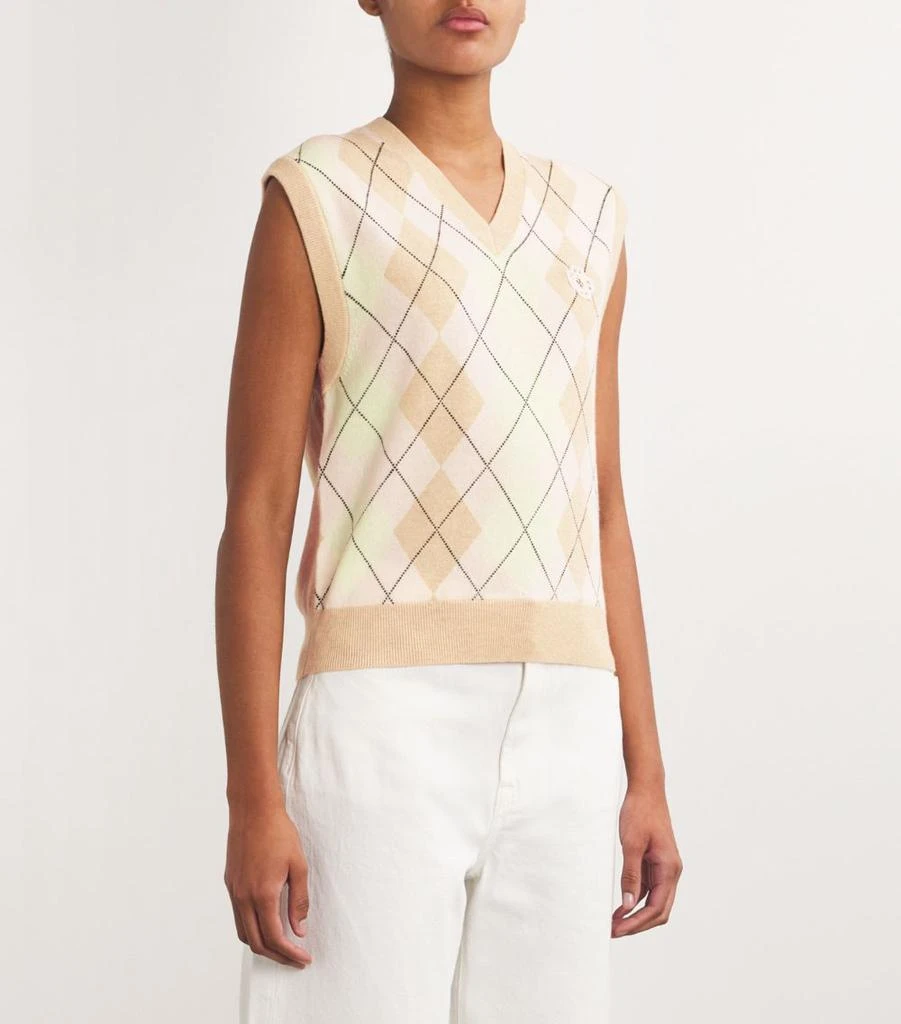Maje Argyle Sweater Vest 3