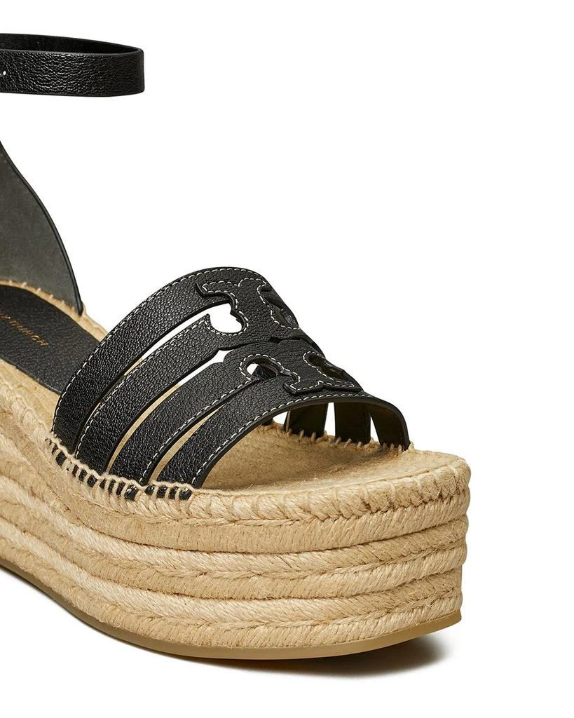 Tory Burch Women's Ines Ankle Strap Espadrille Platform Sandals 5