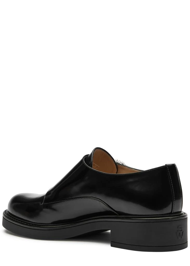 Stuart Weitzman Leighton embellished leather monk strap shoes 2