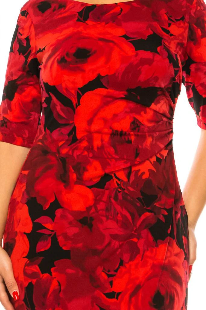 strapless open back dress Connected Apparel Black Red 20W Sale – The Dress Outlet