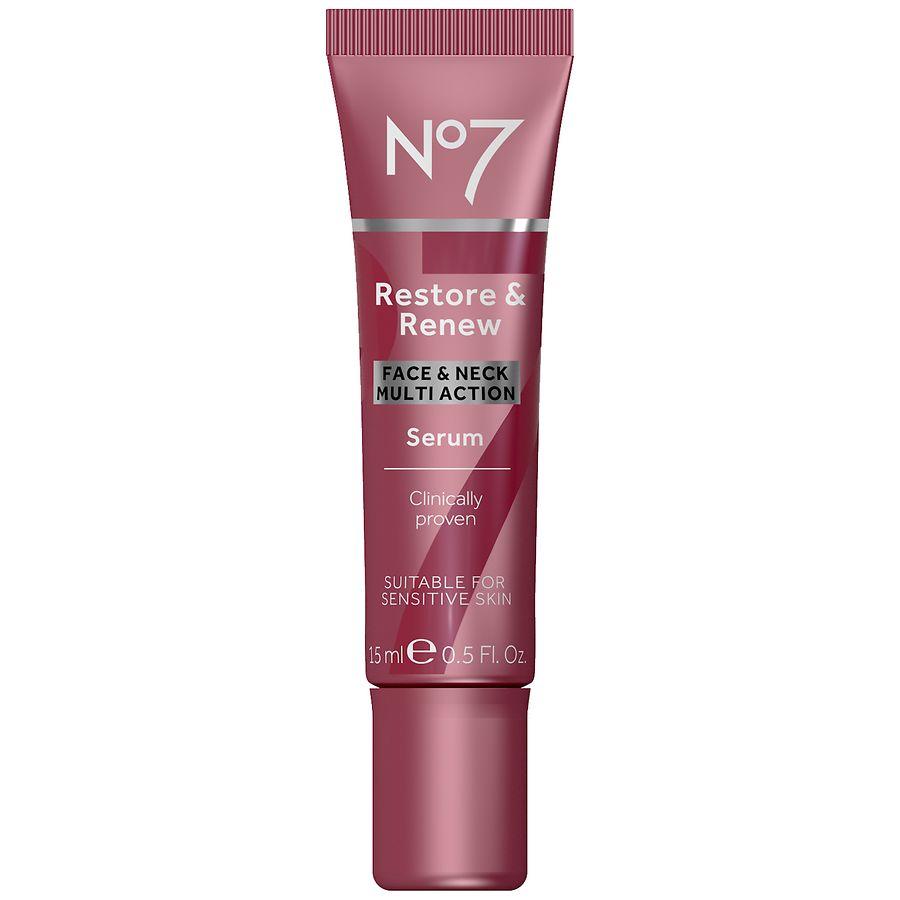 No7 Restore & Renew Multi Action Face & Neck Serum