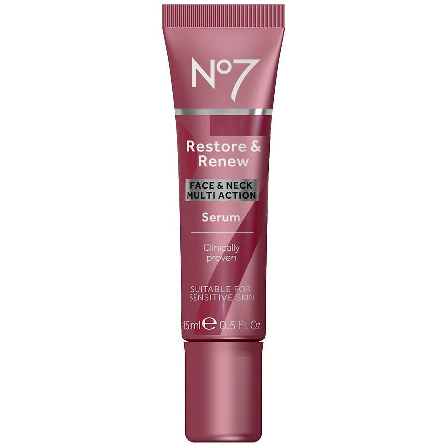 No7 Restore & Renew Multi Action Face & Neck Serum 1