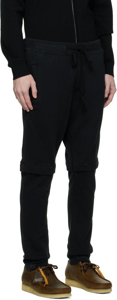 Greg Lauren Black Drawstring Lounge Pants