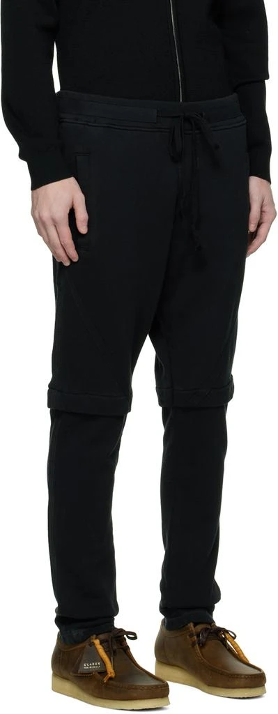 Greg Lauren Black Drawstring Lounge Pants 2