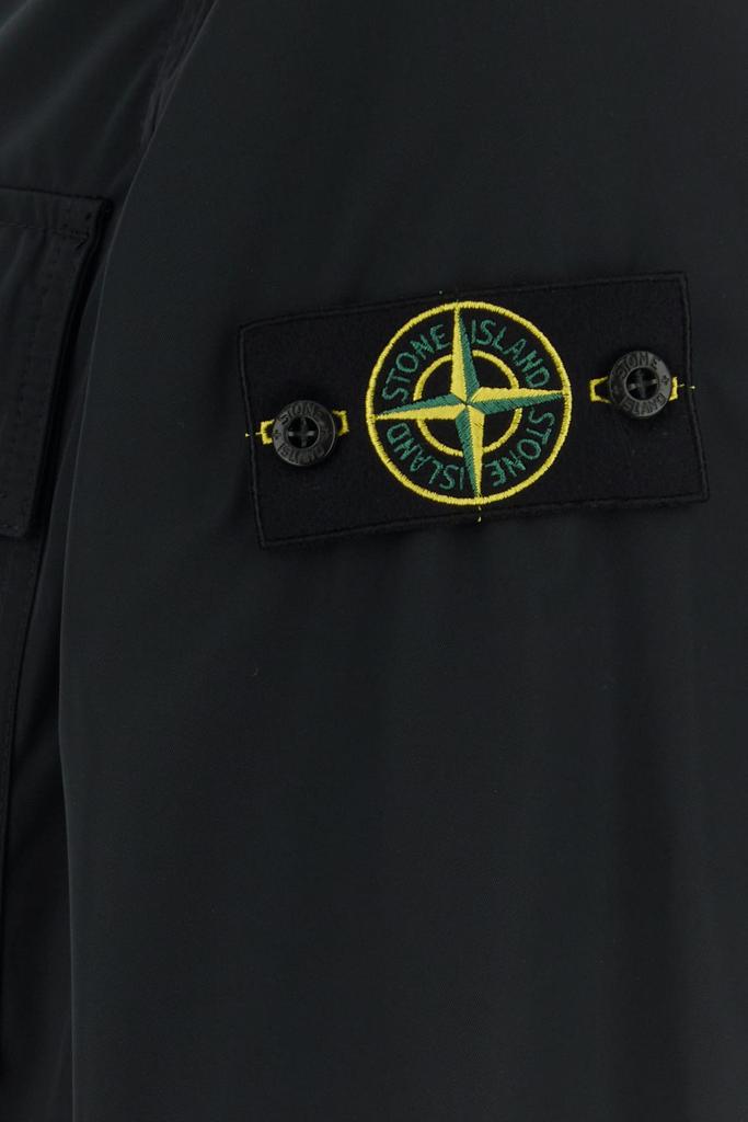 Stone Island Black polyester jacket