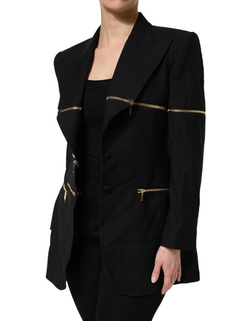 Dolce 
Gabbana Wool Zipper Detailing Blazer Women
s Jacket (Pre-Owned) 2