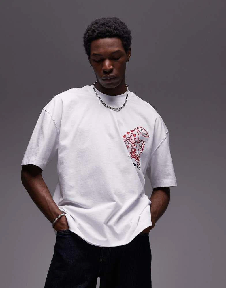 ALL SAINTS AllSaints Breakup back graphic t-shirt in white 4