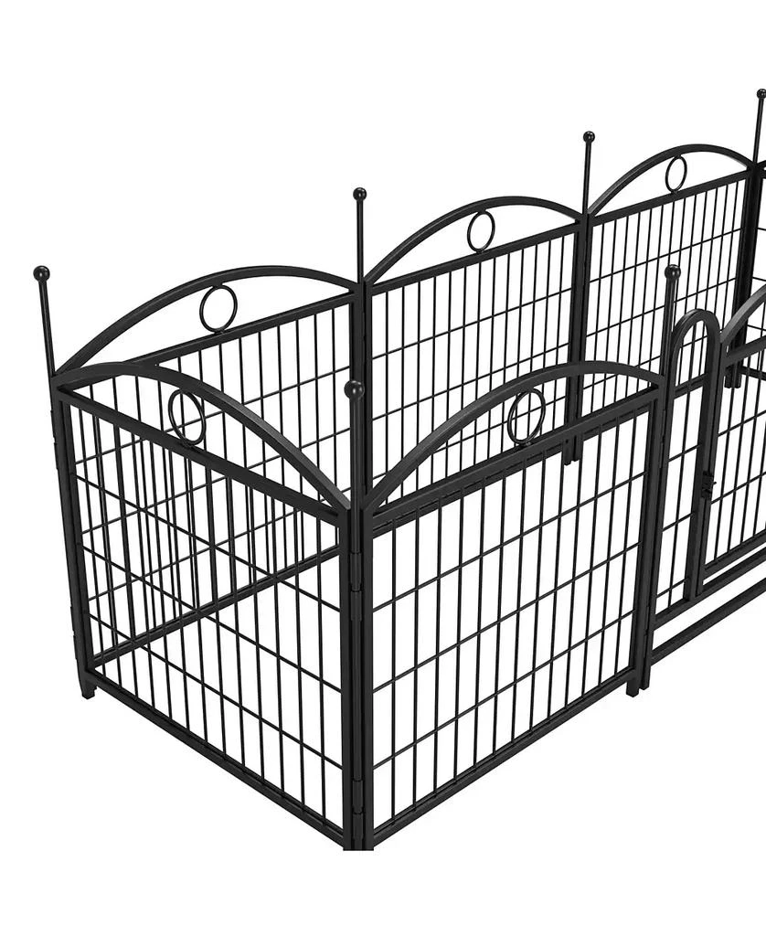 Streamdale Furniture Dog Playpen 24" 8 Panel Metal Pet Fence 6