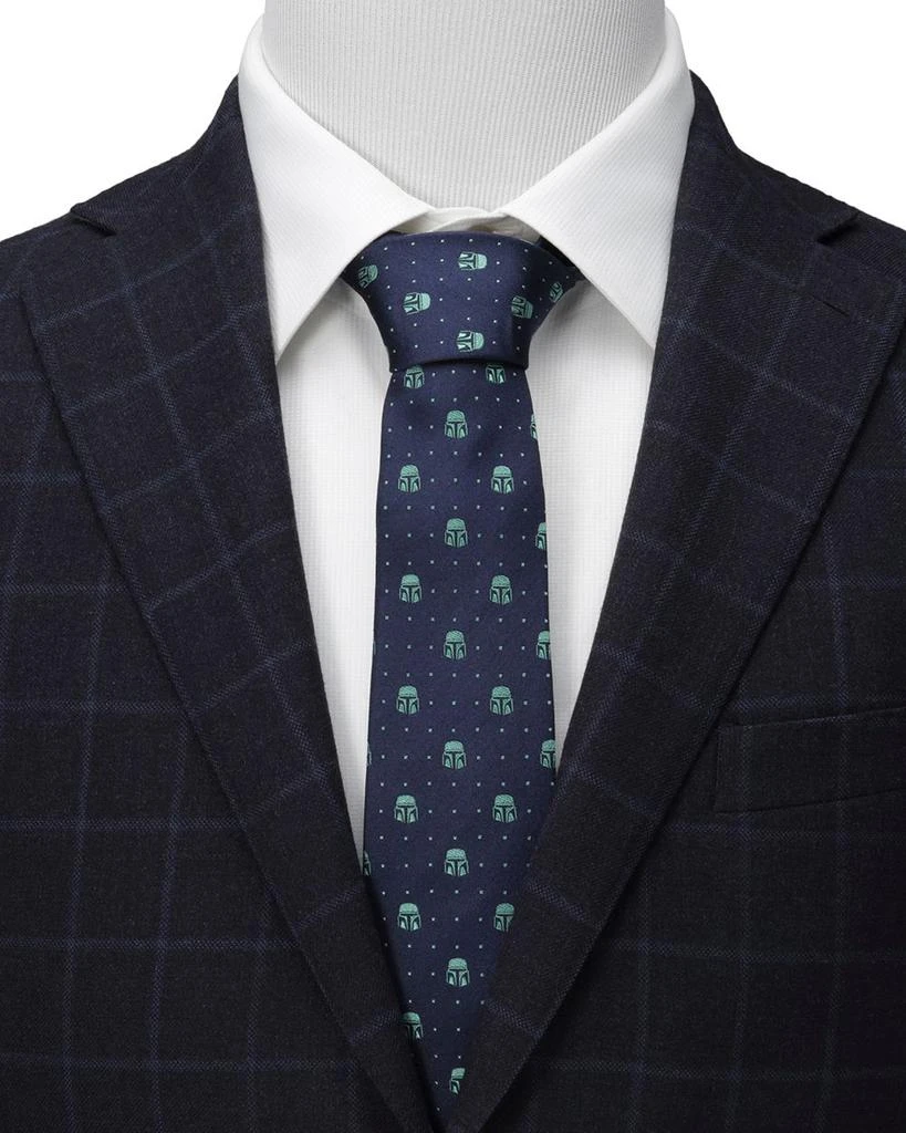 Cufflinks Inc. Star Wars Mandalorian Helmet Dotted Tie 2