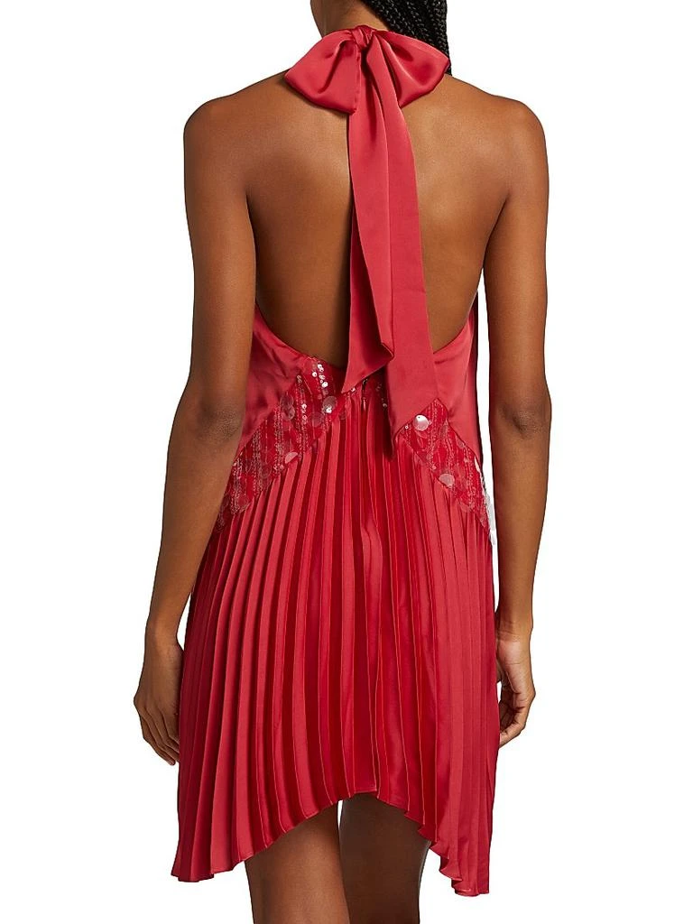 rhinestone midi dress SECRET GARDEN GLOW VELVET MIDI DRESS l FLYING TOMATO Black / M