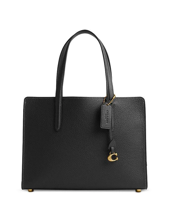 Coach Carter 28 Small Polished Pebble Leather Carryall Travel Bag 1