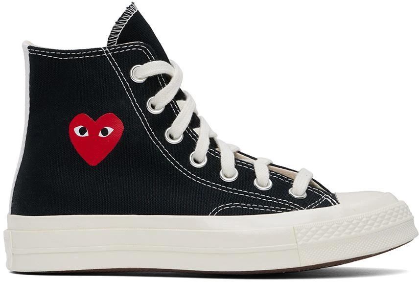 Comme des Garcons Black Converse Edition Chuck 70 OG Single Heart Sneakers