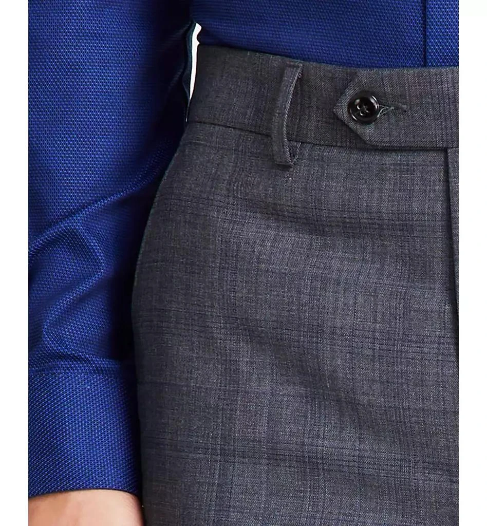 Michael Kors Men's Plaid Classic-Fit Wool-Blend Stretch Suit Separate Pants 6
