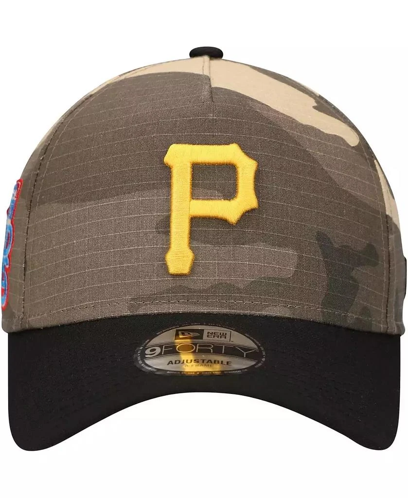 New Era Men's Pittsburgh Pirates Camo Crown A-Frame 9FORTY Adjustable Hat 2